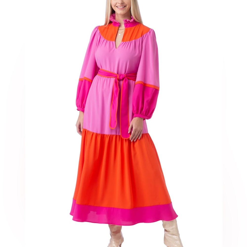 Crosby by Mollie Burch Delphine Dress Berry Colorblock